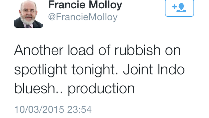 Francie Molloy tweet