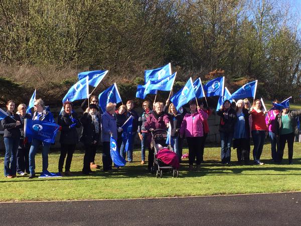 Midwives on strike