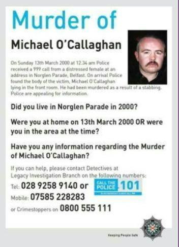 Michael O'Callaghan murder appeal