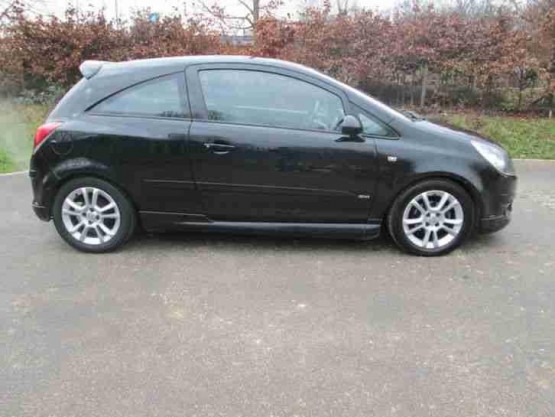 Black Vauhall Corsa