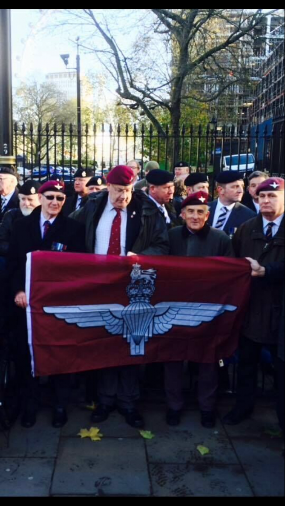 Parachute Regiment veterans march on Downing Street on Saturday with a 25,000 signature petition