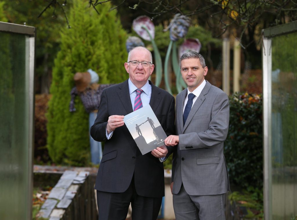 Dr Adrian Johnston Chairman of the International Fund for Ireland is pictured along with Irish Minister for Foreign Affairs Charles Flanagan TD. PIC: MATT MACKEY/PRESSEYE