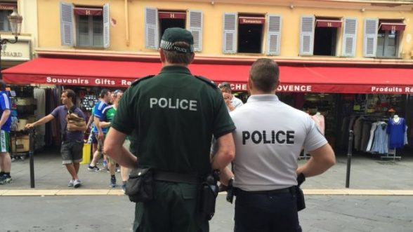 PSNI officers kept watchful eye over Northern Ireland supporters enjoying the hospitality in Nice during Euro 2016