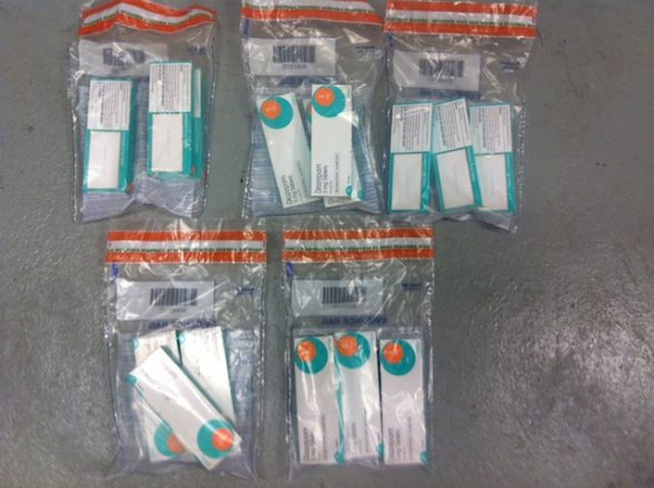 Some of the diazepam tablets seized by PSNi detectives in crackdown