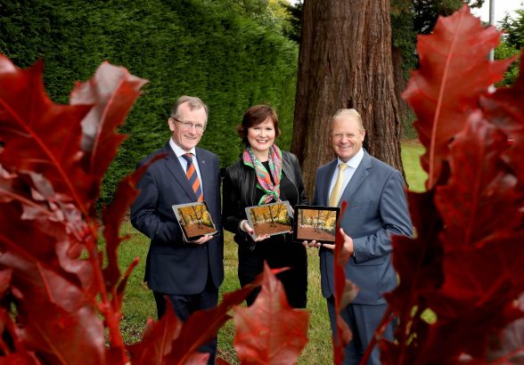 Pictured are Niall Gibbons, CEO of Tourism Ireland; Emma Gorman, Tourism Ireland; and Brian Ambrose, Chairman of Tourism Ireland, at the launch of Tourism Ireland’s autumn campaign in Belfast.