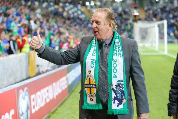 Gerry Armstrong pictured at the official opening ceremony. Photo by Kelvin Boyes / Press Eye