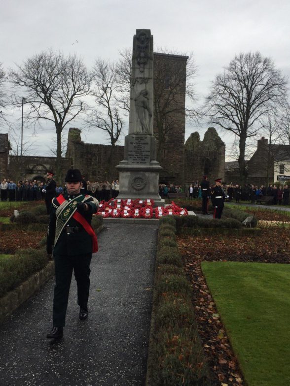 Remembrance Sunday service held in Newtownards today