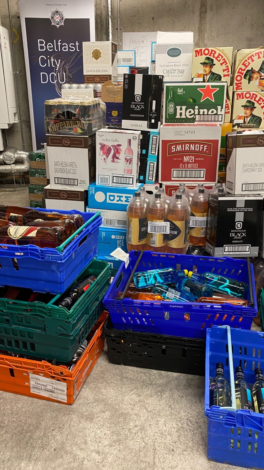 SUBSTANTIAL QUANTITY OF ALCOHOL SEIZED IN SOUTH BELFAST Belfast Daily